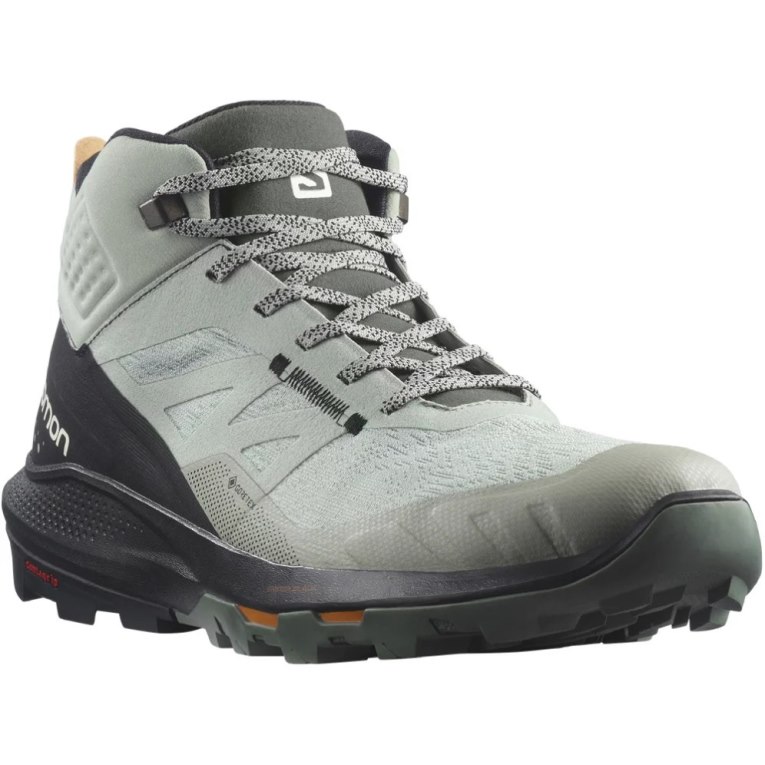Salomon Outpulse Mid GTX Men's Hiking Boots Mint / Black | CA 72A90